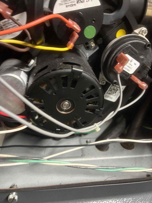 Performed seasonal heating system maintenance, including inspection of the furnace blower motor, wiring connections, and pressure switch, with all components found secure and free of visible damage, rust, or frost. Inspected the filtration media and found it heavily loaded with dust and debris; recommended replacement of the air scrubber and wheel to restore proper airflow and indoor air quality. Performed seasonal heating system maintenance, including inspection of the furnace blower motor, wiring connections, and pressure switch, with all components found secure and free of visible damage, rust, or frost. Inspected the filtration media and found it heavily loaded with dust and debris; recommended replacement of the air scrubber and wheel to restore proper airflow and indoor air quality.