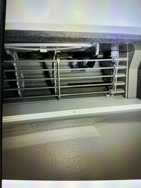 Responded to a customer report of suspected mold growth inside a ductless mini-split indoor unit. Inspection confirmed dirt and debris buildup on the louver assembly, filter area, and evaporator coil, and the coil and plastic frame were treated with foaming coil cleaner as part of a thorough cleaning, with a drop cloth protecting the surrounding area. The unit was cleaned to restore sanitary operation and improve indoor air quality. Responded to a customer report of suspected mold growth inside a ductless mini-split indoor unit. Inspection confirmed dirt and debris buildup on the louver assembly, filter area, and evaporator coil, and the coil and plastic frame were treated with foaming coil cleaner as part of a thorough cleaning, with a drop cloth protecting the surrounding area. The unit was cleaned to restore sanitary operation and improve indoor air quality.
