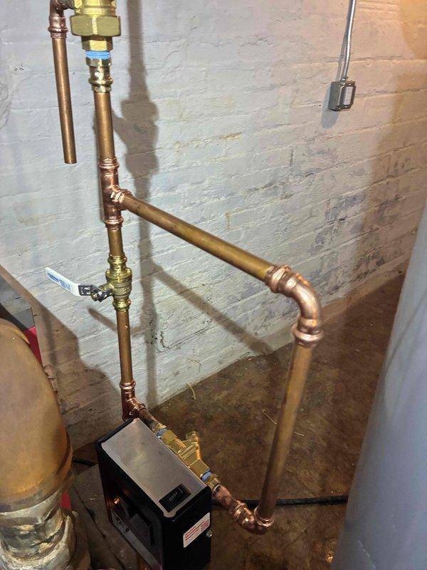 Responded to a boiler with no pressure following a recent pipe burst, flood, and completed remediation with repaired steam piping. Restarted the boiler and monitored operation, confirming the system was able to build pressure after approximately 15 minutes of run time. Inspected the associated copper piping, valves, and fittings in the mechanical room; unit is operating, and the customer was advised that continued performance could not be guaranteed. Responded to a boiler with no pressure following a recent pipe burst, flood, and completed remediation with repaired steam piping. Restarted the boiler and monitored operation, confirming the system was able to build pressure after approximately 15 minutes of run time. Inspected the associated copper piping, valves, and fittings in the mechanical room; unit is operating, and the customer was advised that continued performance could not be guaranteed.