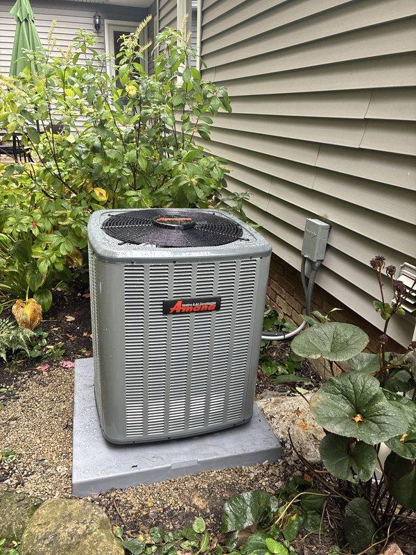 Installed a complete 96% AFUE gas furnace and matching air conditioning condenser system with an air scrubber, setting the condenser level on a composite pad with a fused disconnect and weatherproof flexible conduit. The system was connected, charged, and operationally tested to ensure proper heating, cooling, and air purification performance. Installed a complete 96% AFUE gas furnace and matching air conditioning condenser system with an air scrubber, setting the condenser level on a composite pad with a fused disconnect and weatherproof flexible conduit. The system was connected, charged, and operationally tested to ensure proper heating, cooling, and air purification performance.