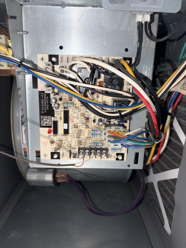 Performed a furnace maintenance tune-up and inspected the control board, wiring harness, and connectors, finding no visible corrosion, rust, or ice buildup on the cabinet or blower housing. System age could not be confirmed during the visit. Presented the Maintenance Value Plan to the homeowner, which includes annual tune-ups, priority service, and discounts on repairs. Performed a furnace maintenance tune-up and inspected the control board, wiring harness, and connectors, finding no visible corrosion, rust, or ice buildup on the cabinet or blower housing. System age could not be confirmed during the visit. Presented the Maintenance Value Plan to the homeowner, which includes annual tune-ups, priority service, and discounts on repairs.