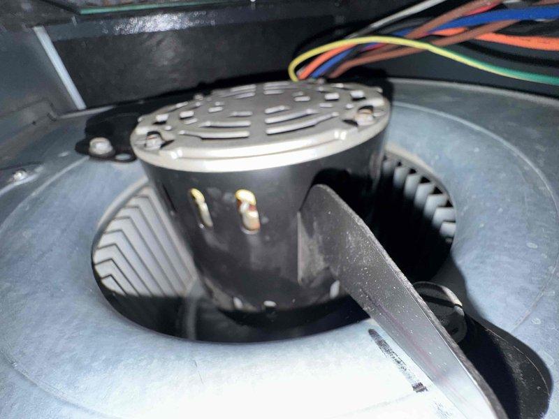 Performed a heating tune-up on the gas furnace, including inspection of the blower motor and blower wheel assembly and verification of electrical connections. Conducted a combustion analysis with a Testo 310 analyzer, recording 9.0% O2 and 26 ppm CO, confirming safe and efficient burner operation. No visible damage, corrosion, or other issues were noted. Performed a heating tune-up on the gas furnace, including inspection of the blower motor and blower wheel assembly and verification of electrical connections. Conducted a combustion analysis with a Testo 310 analyzer, recording 9.0% O2 and 26 ppm CO, confirming safe and efficient burner operation. No visible damage, corrosion, or other issues were noted.