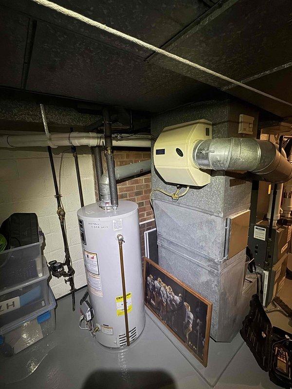 Performed scheduled preventive maintenance on the gas furnace with A/C coil cabinet, including inspection of the PVC combustion air and condensate piping, refrigerant line insulation, plenum and ductwork connections, and the attached humidifier. Verified furnace operation and completed the recurring heating maintenance checklist, with the work area left clean and equipment secured. Performed scheduled preventive maintenance on the gas furnace with A/C coil cabinet, including inspection of the PVC combustion air and condensate piping, refrigerant line insulation, plenum and ductwork connections, and the attached humidifier. Verified furnace operation and completed the recurring heating maintenance checklist, with the work area left clean and equipment secured.