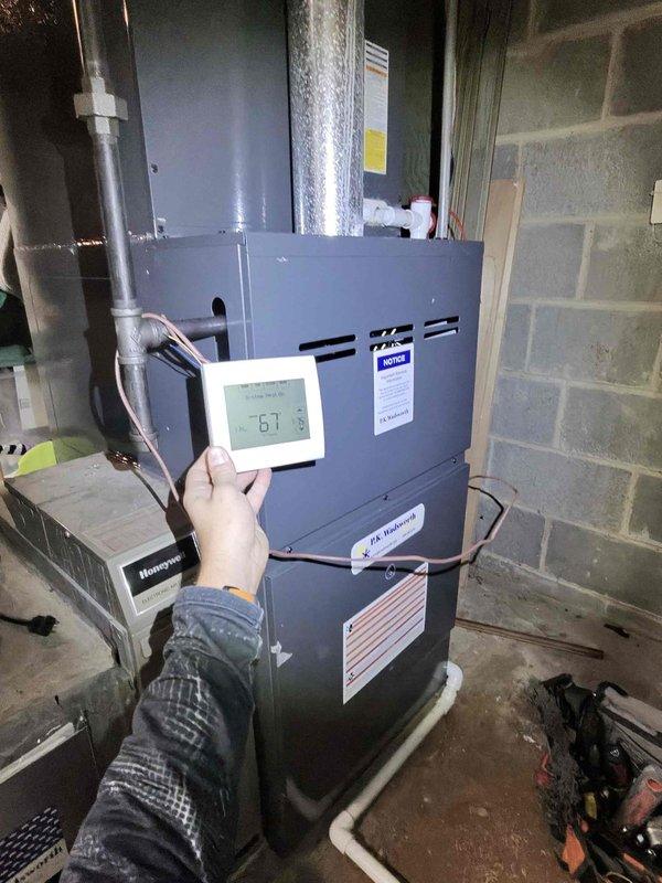 Aurora, OH - Responded to a no-heat call on a sub-10-year-old upright gas furnace where the thermostat displayed an error code and a one-hour power-down reset failed to restore operation. Inspected the furnace, gas supply, PVC intake/exhaust piping, condensate drain, and thermostat wiring, and verified the thermostat was powered and communicating at the unit, with no visible damage, corrosion, or obstructions noted. The unit was evaluated for the fault condition and the system was left in service with the customer advised on proper operation. Aurora, OH - Responded to a no-heat call on a sub-10-year-old upright gas furnace where the thermostat displayed an error code and a one-hour power-down reset failed to restore operation. Inspected the furnace, gas supply, PVC intake/exhaust piping, condensate drain, and thermostat wiring, and verified the thermostat was powered and communicating at the unit, with no visible damage, corrosion, or obstructions noted. The unit was evaluated for the fault condition and the system was left in service with the customer advised on proper operation.