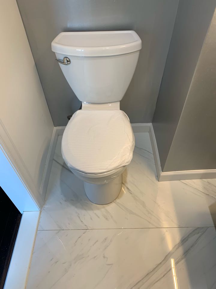 installed new toilet 