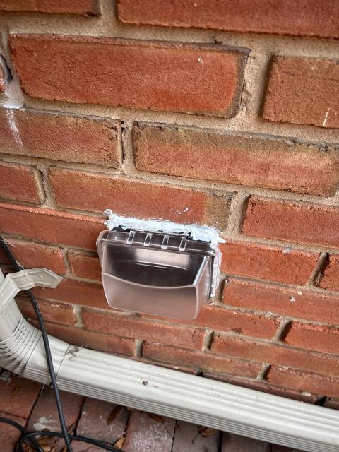 Replaced interior standard and gfci receptacles as well as two exterior gfci receptacles. Also fixed an open ground error in basement receptacle.