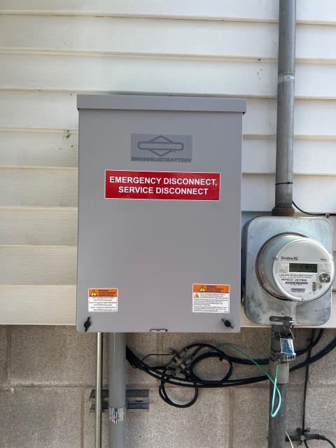 We installed a powerful 13 kilowatt Briggs and Stratton generator, ensuring seamless power backup with a reliable 200 amp transfer switch.