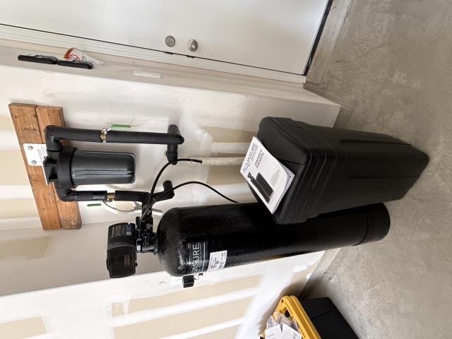 Install a customer provided water softener. Install a customer provided water softener.