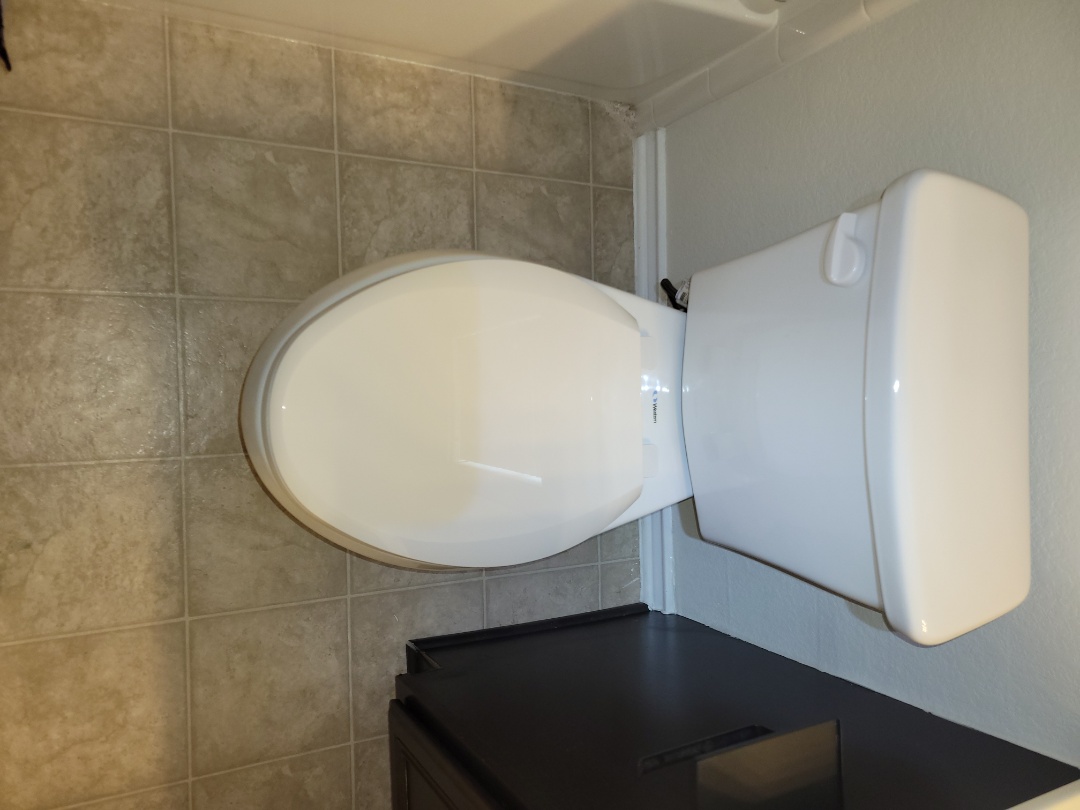 replaced toilet and angle stop