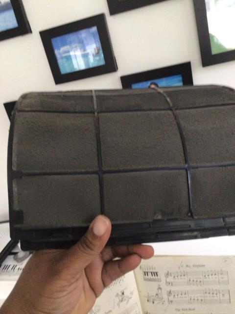 Arrived and found system not working correctly and leaking water due to a dirty filter. I brought filters outside and washed and sanitiz them checked cooling while they dryer then put them back in. The system is now working cooling and draining properly at this time. Arrived and found system not working correctly and leaking water due to a dirty filter. I brought filters outside and washed and sanitiz them checked cooling while they dryer then put them back in. The system is now working cooling and draining properly at this time.