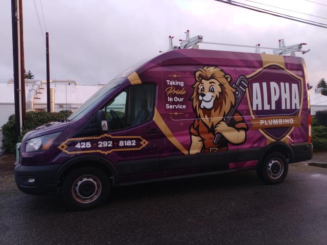 Vehicle wraps are a great marketing strategy that ensures your message reaches the right people at the right time as you are on the go or at a client's house. Check out this wrap we did for Alpha Plumbing using @adgraphics_na Avery 1105/1360z from @fellers.seattle!    #vanwrap #vangraphics #vinylgraphics #vanwraps #marketing #smallbusiness #art #fleetwraps #vinylwraps #vinylwrap #carwrap #customwrap #layednotsprayed #paintisdead #3m #averydennison #carwrapping #carsandcoffee #vehiclewraps #vinyllabwraps #digitalprint #wideformat #advertising #mukilteo