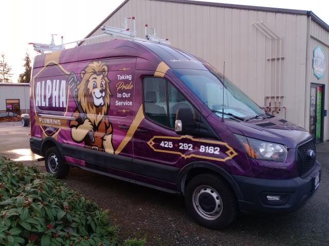 Vehicle wraps are a great marketing strategy that ensures your message reaches the right people at the right time as you are on the go or at a client's house. Check out this wrap we did for Alpha Plumbing using @adgraphics_na Avery 1105/1360z from @fellers.seattle!    #vanwrap #vangraphics #vinylgraphics #vanwraps #marketing #smallbusiness #art #fleetwraps #vinylwraps #vinylwrap #carwrap #customwrap #layednotsprayed #paintisdead #3m #averydennison #carwrapping #carsandcoffee #vehiclewraps #vinyllabwraps #digitalprint #wideformat #advertising #mukilteo
