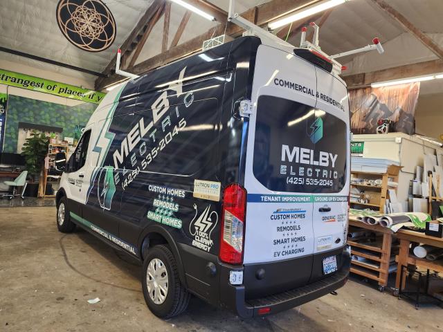 Using top quality materials, we'll transform your fleet into attention-grabbing canvases that showcase your brand's personality and message with stunning clarity.    Check out this Ford Transit van we wrapped with @adgraphics_na 1105 Supercast from @fellers.seattle for @melbyelectric!  .  .  .  #vanwrap #vangraphics #vinylgraphics #vanwraps #marketing #smallbusiness #art #fleetwraps #vinylwraps #vinylwrap #carwrap #customwrap #layednotsprayed #paintisdead #3m #averydennison #carwrapping #carsandcoffee #vehiclewraps #vinyllabwraps #digitalprint #wideformat #advertising #mukilteo