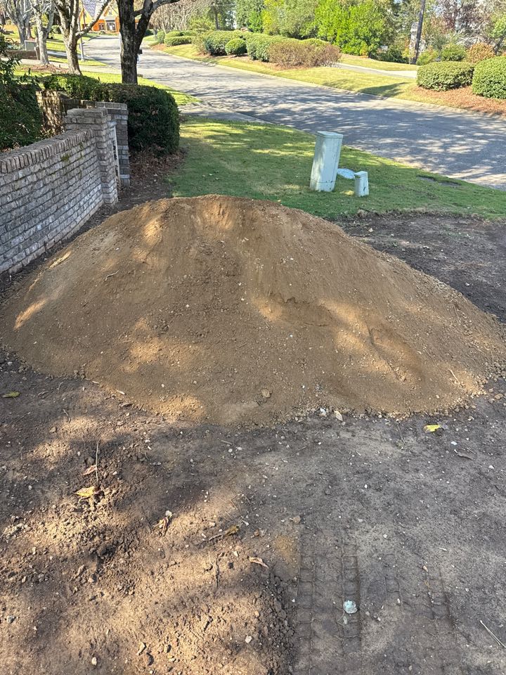 Screened topsoil Screened topsoil