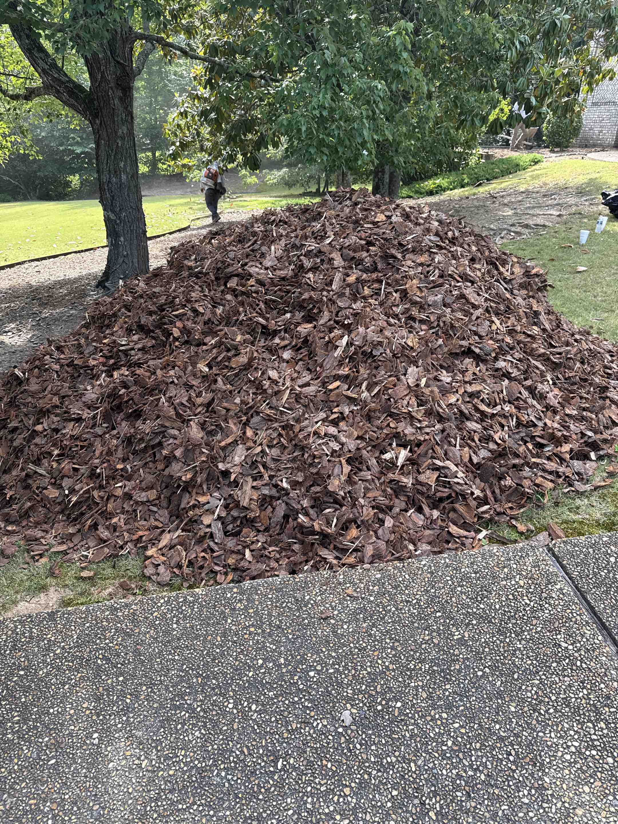 Large nugget pine mulch to Riverchase 