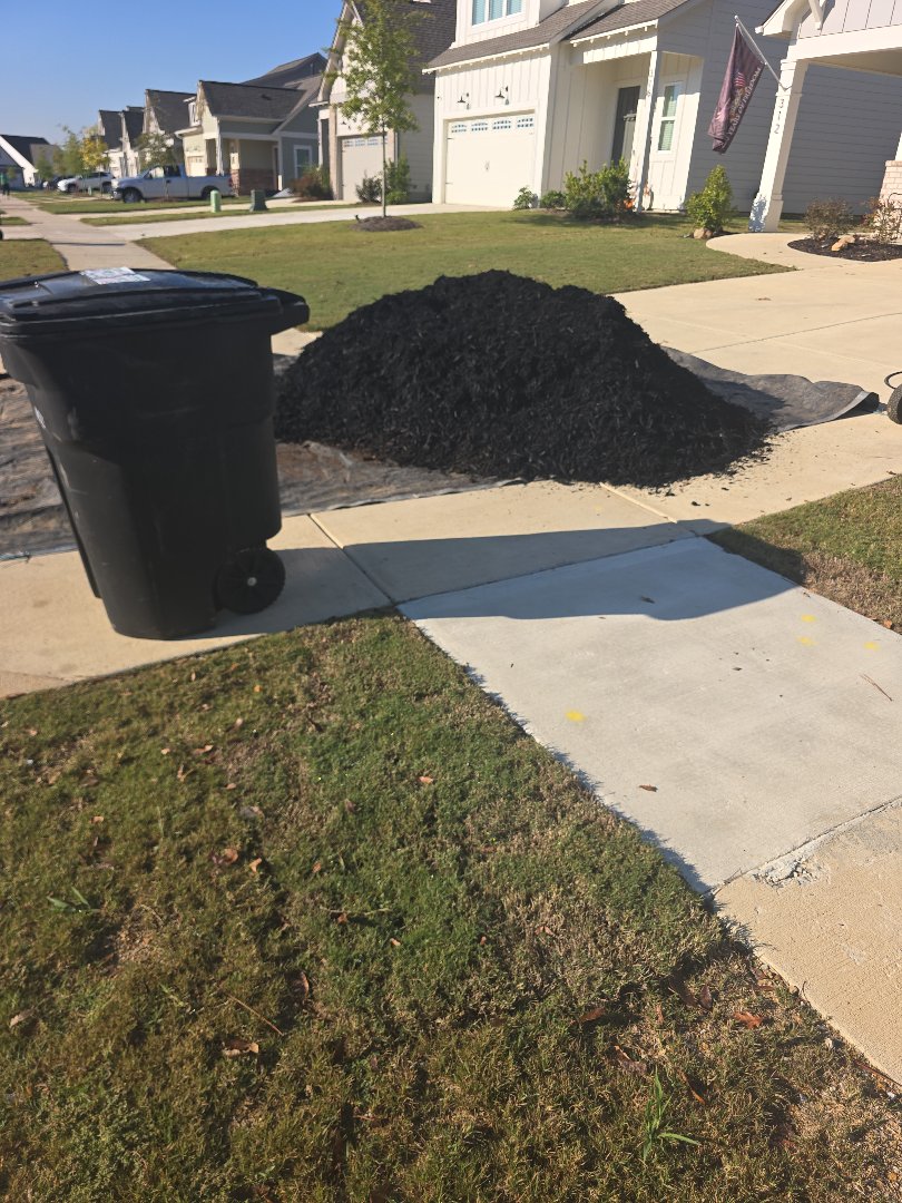 Black mulch  Delivery