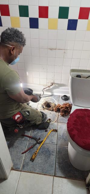 Toilet Drain Repair & Root Removal in Scarborough

A homeowner in Scarborough experienced a clogged toilet caused by tree roots blocking the drain pipe. Our licensed plumbers removed the toilet, cleared the root intrusion, professionally snaked the drain line, and replaced the damaged toilet flange. After completing the repairs, we thoroughly tested the system to ensure proper drainage and functionality.

clogged toilet repair Scarborough, tree root removal drain pipe, toilet drain cleaning, sewer line root intrusion, drain snaking services, broken toilet flange replacement, emergency plumbing Scarborough, toilet plumbing repair, drain blockage removal, residential plumber Scarborough.