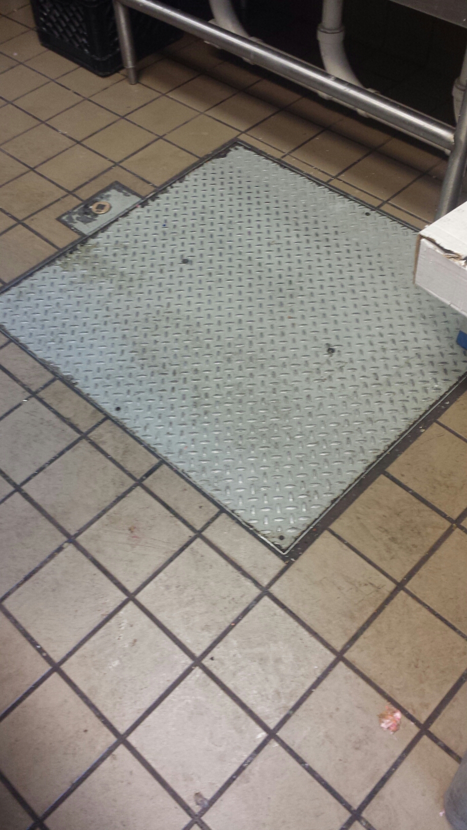 Pumped out grease trap