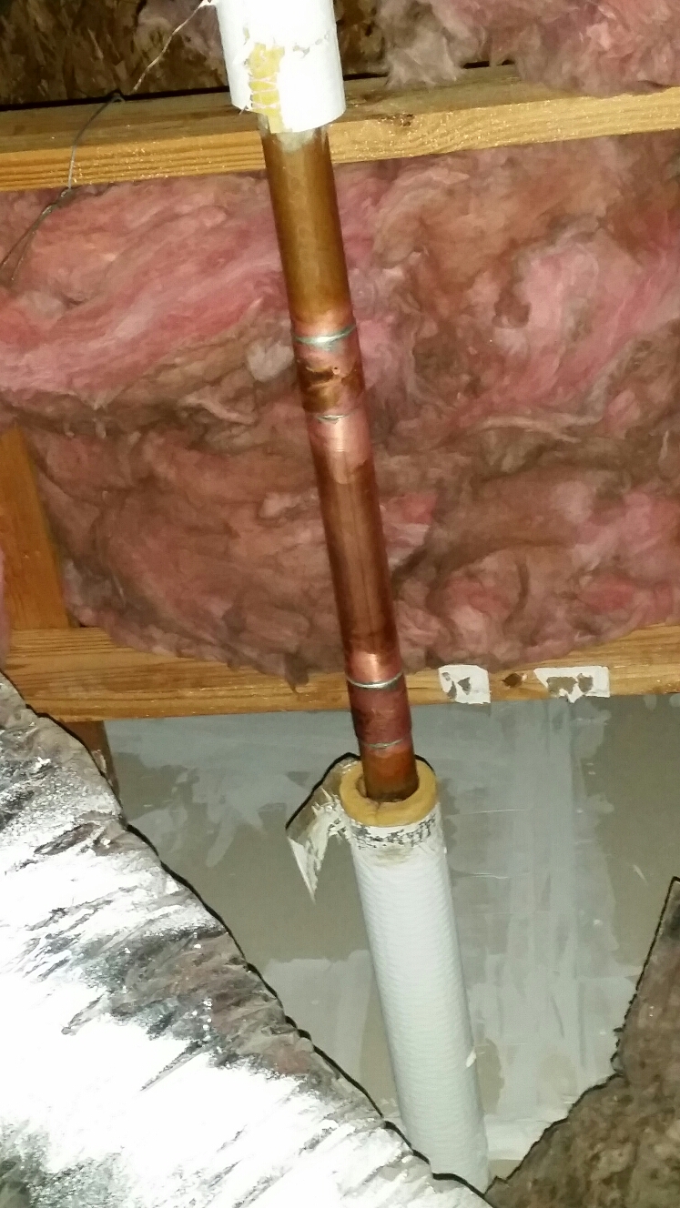 Repaired 2 inch water main in commercial building