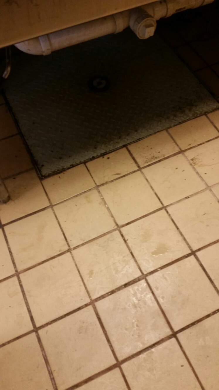 Pumped out grease trap
