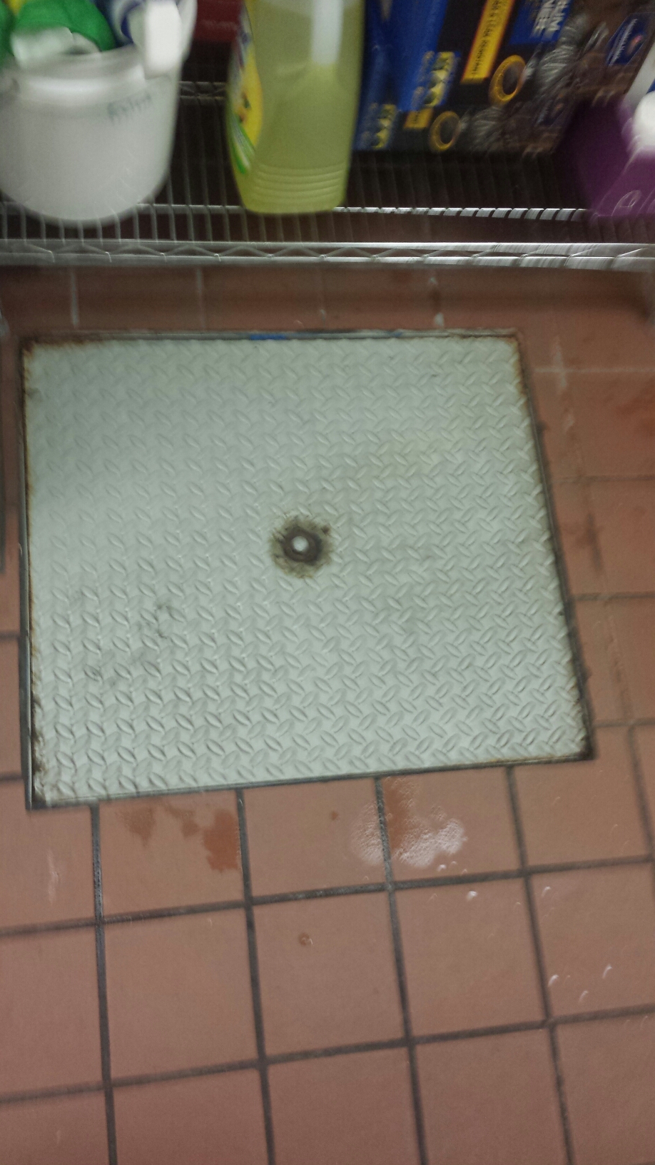 Pumped out grease trap