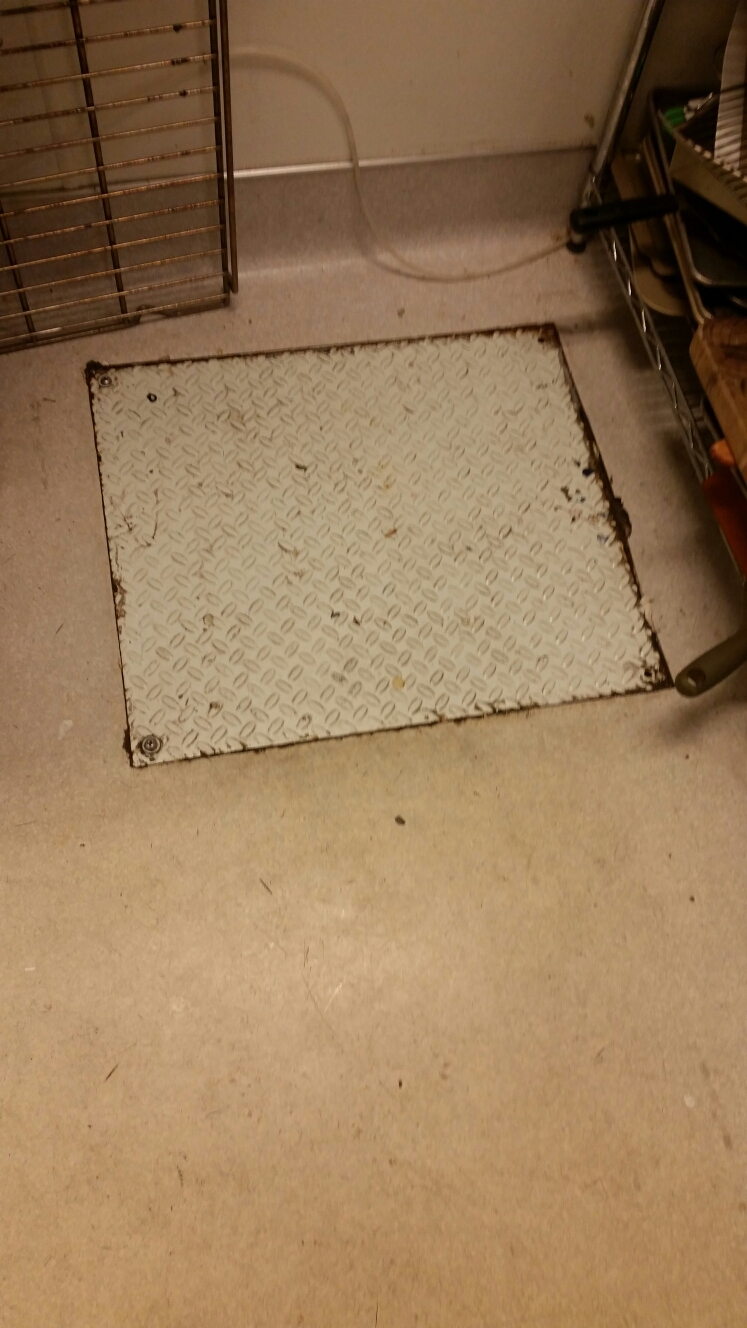 Pumped out grease trap