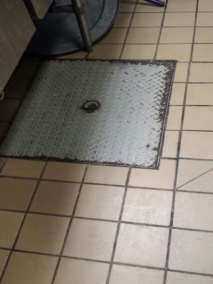 Pumped out grease trap