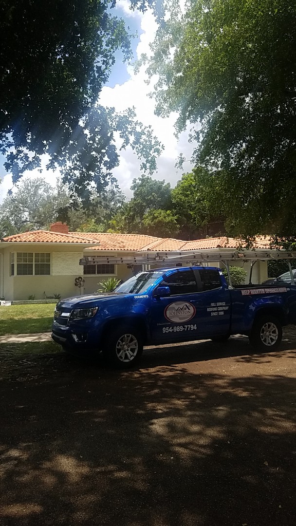 Coral Gables, FL - Santa Fe S clay tiles reproof estimate by Aj from Earl Johnston Roofing Company Coral Gables, FL - Santa Fe S clay tiles reproof estimate by Aj from Earl Johnston Roofing Company