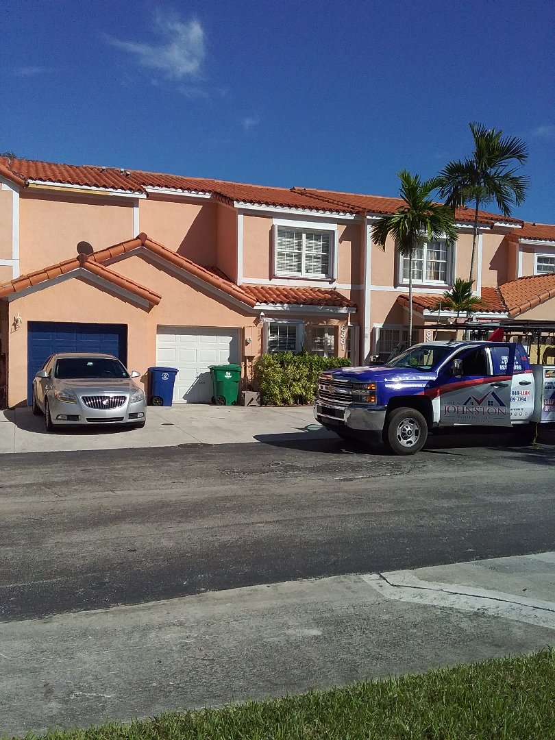 Tire repair and replacement a broken tile these repairs are being done by Earl W Johnston roofing company Tony and Justin are you repair technician Tire repair and replacement a broken tile these repairs are being done by Earl W Johnston roofing company Tony and Justin are you repair technician