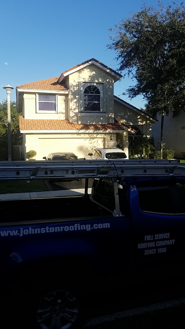 Lighthouse Point, FL - Tile roof leak repair estimate by Aj from Earl Johnston Roofing Company Lighthouse Point, FL - Tile roof leak repair estimate by Aj from Earl Johnston Roofing Company