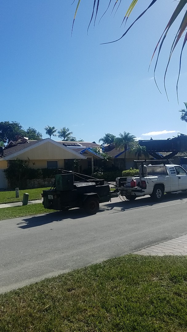 Tamarac, FL - Tile roof tearoff by Earl Johnston Roofing Company Tamarac, FL - Tile roof tearoff by Earl Johnston Roofing Company