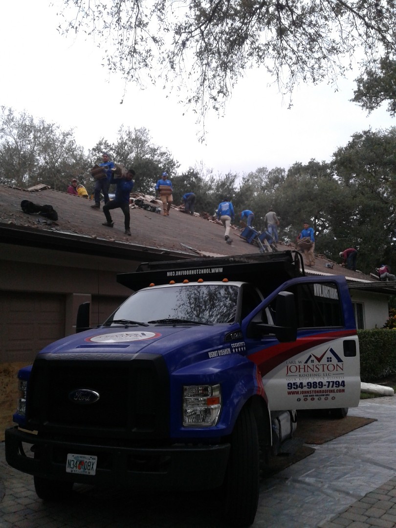 Fort Lauderdale, FL - Starting a 70sq tile reroof in Hollywood, by Earl W.Jonston roofing. Fort Lauderdale, FL - Starting a 70sq tile reroof in Hollywood, by Earl W.Jonston roofing.