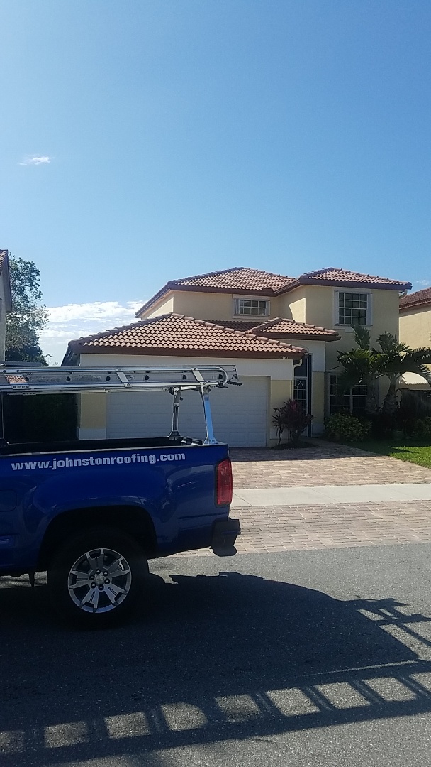 Coconut Creek, FL - Tile roof leak repair estimate by Aj from Earl Johnston Roofing Company Coconut Creek, FL - Tile roof leak repair estimate by Aj from Earl Johnston Roofing Company