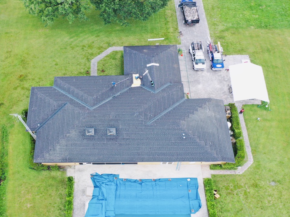 Southwest Ranches, FL - HAF TIMBERLINE HDZ SHINGLE ROOF READY FOR SHINGLE DELIVERY Southwest Ranches, FL - HAF TIMBERLINE HDZ SHINGLE ROOF READY FOR SHINGLE DELIVERY