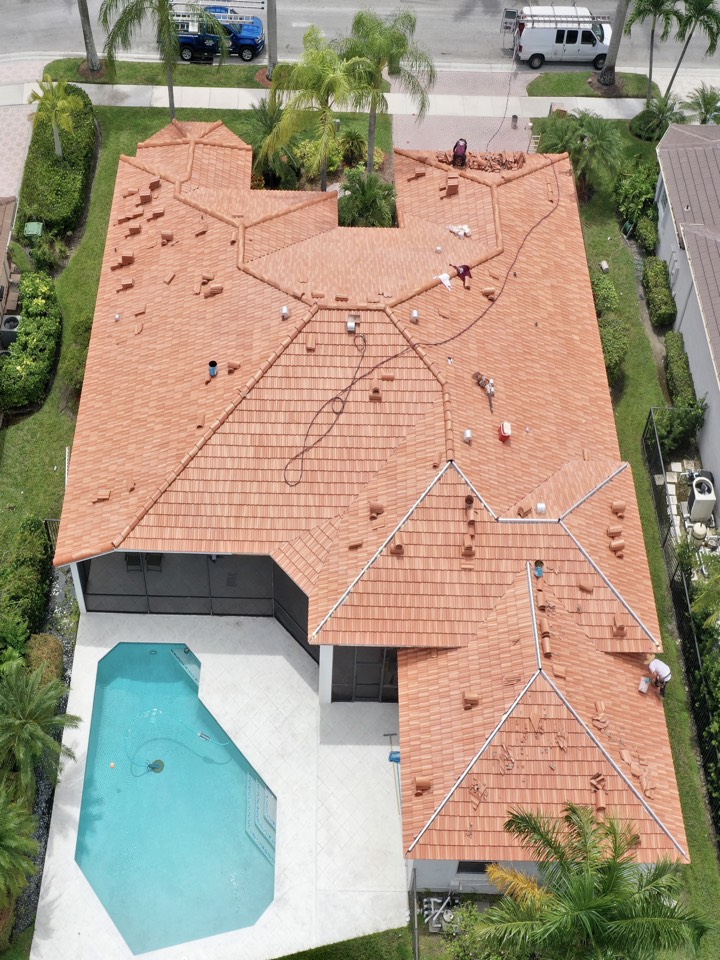 EAGLE MALIBU TILE REROOF IS NEARING COMPETITION IN WESTON, FL EAGLE MALIBU TILE REROOF IS NEARING COMPETITION IN WESTON, FL