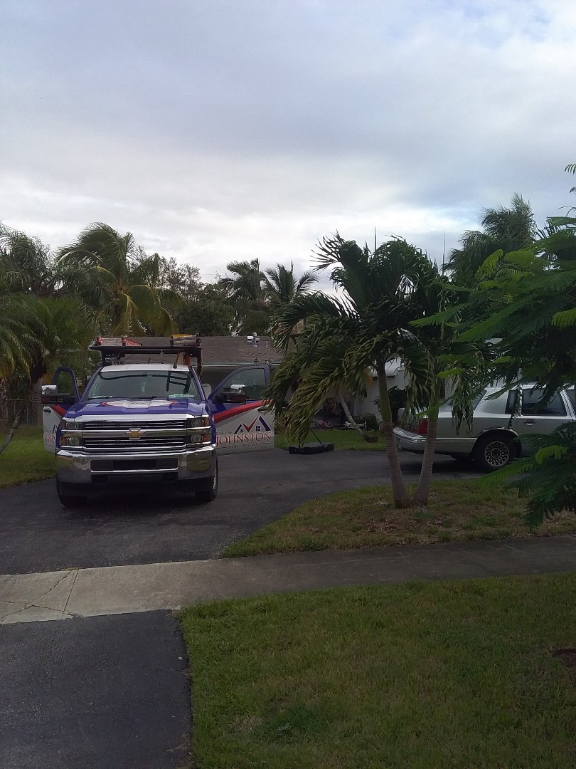 Shingle repair in the city of Hollywood Florida this repair is being done by Earl W Thompson Roofing Company Sonia Mathew audio repair technicians Shingle repair in the city of Hollywood Florida this repair is being done by Earl W Thompson Roofing Company Sonia Mathew audio repair technicians