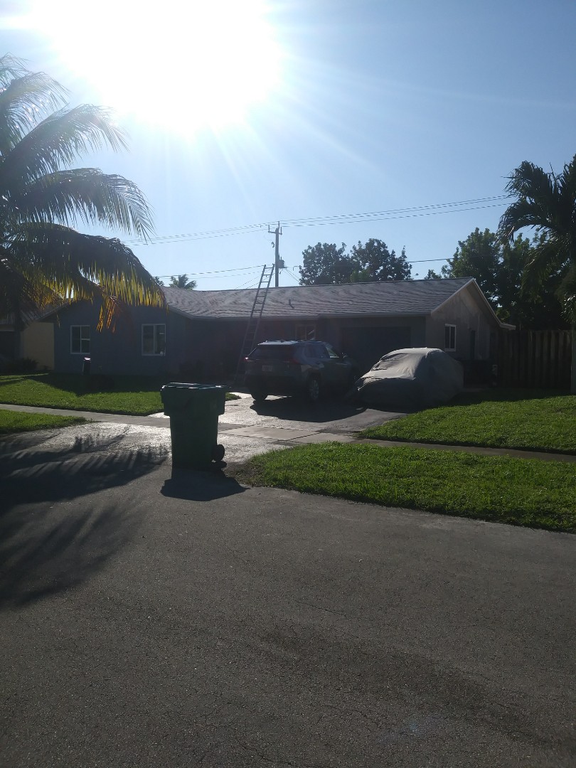 Lauderhill, FL - Finished gaf timberline shingle and flat roof by earl w Johnston roofing Lauderhill, FL - Finished gaf timberline shingle and flat roof by earl w Johnston roofing
