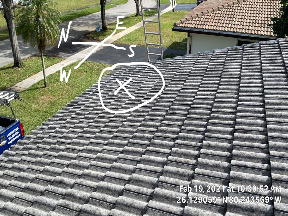 Tile roof leak repair and cleaning estimate by Mike Wilde and Earl Johnston Roofing Tile roof leak repair and cleaning estimate by Mike Wilde and Earl Johnston Roofing