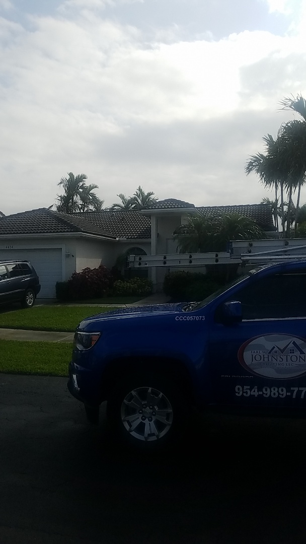 Oakland Park, FL - Tile roof leak and replacement estimate by Aj from Earl Johnston Roofing Company Oakland Park, FL - Tile roof leak and replacement estimate by Aj from Earl Johnston Roofing Company
