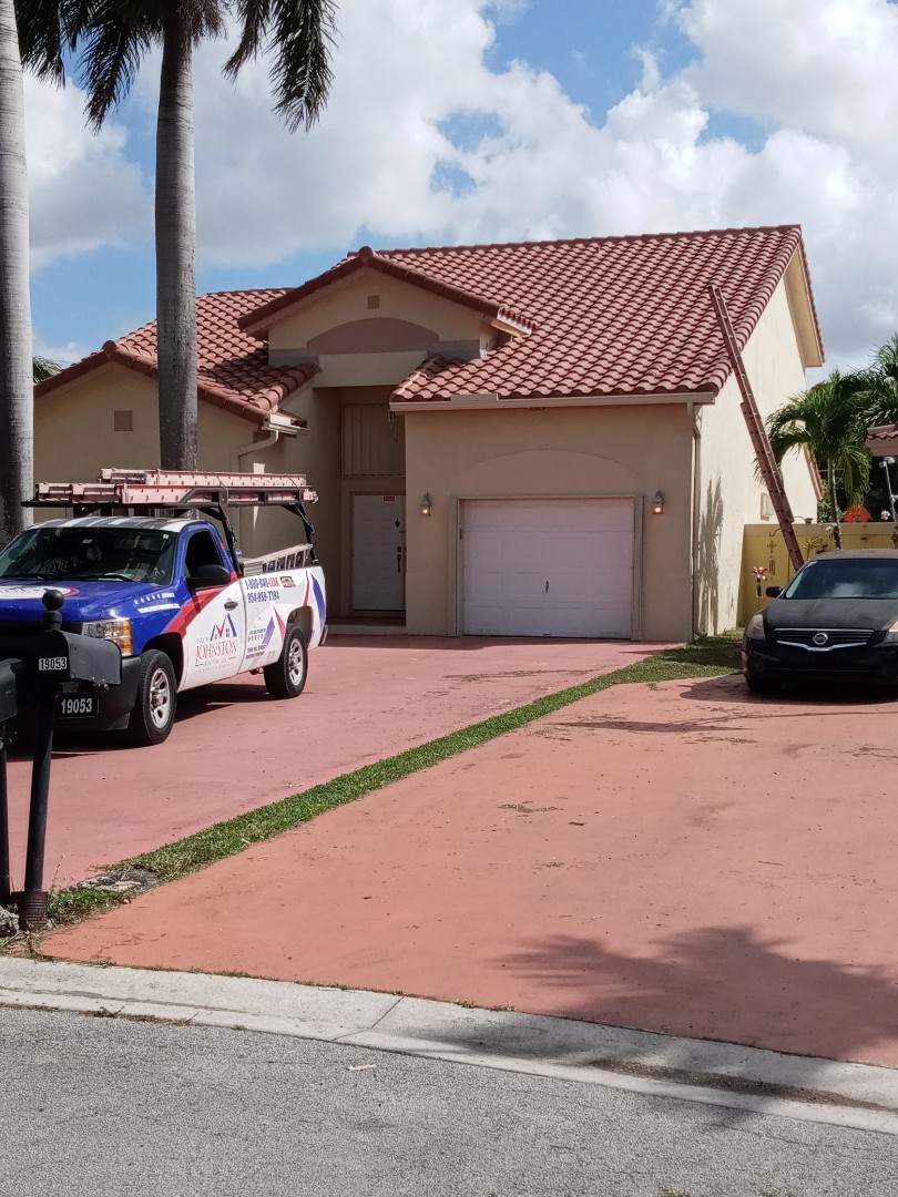 Miami Gardens, FL - Finished boral Barcelona 900 concrete roof tile canyon clay color by earl w Johnston roofing llc Miami Gardens, FL - Finished boral Barcelona 900 concrete roof tile canyon clay color by earl w Johnston roofing llc