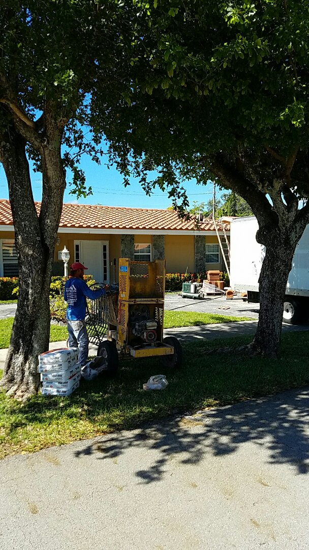 Aventura, FL - Completing a entegra roof tile Bella tile in North Miami Aventura, FL - Completing a entegra roof tile Bella tile in North Miami