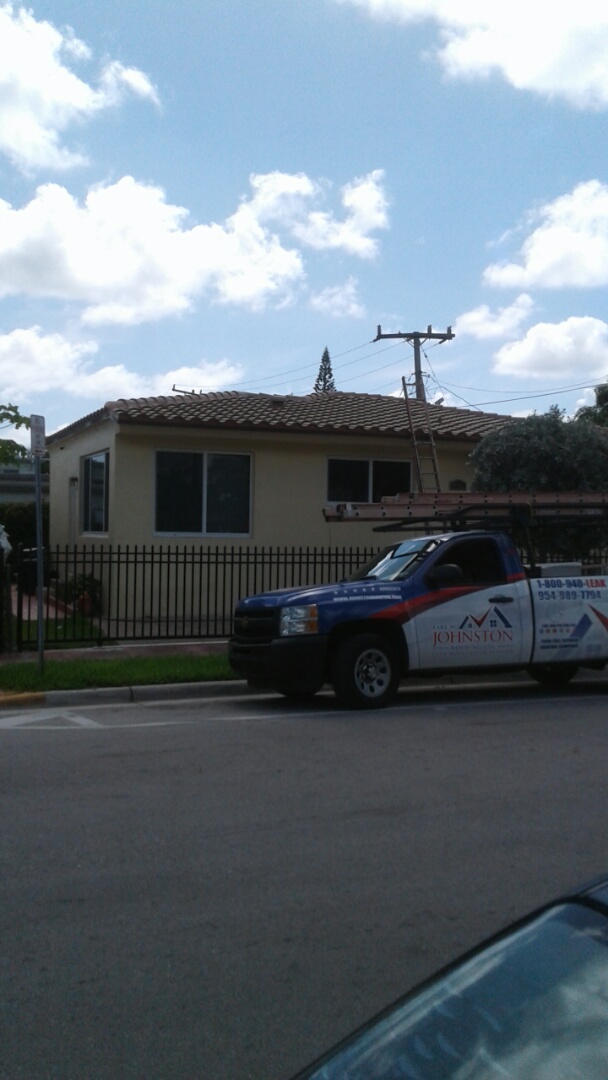 Miami Beach, FL - Finished entegra bella high s roof tile by earl w Johnston roofing llc Miami Beach, FL - Finished entegra bella high s roof tile by earl w Johnston roofing llc