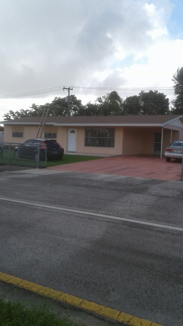 Opa-locka, FL - Finished gaf timberline shingle and flat roof by earl w Johnston roofing llc Opa-locka, FL - Finished gaf timberline shingle and flat roof by earl w Johnston roofing llc