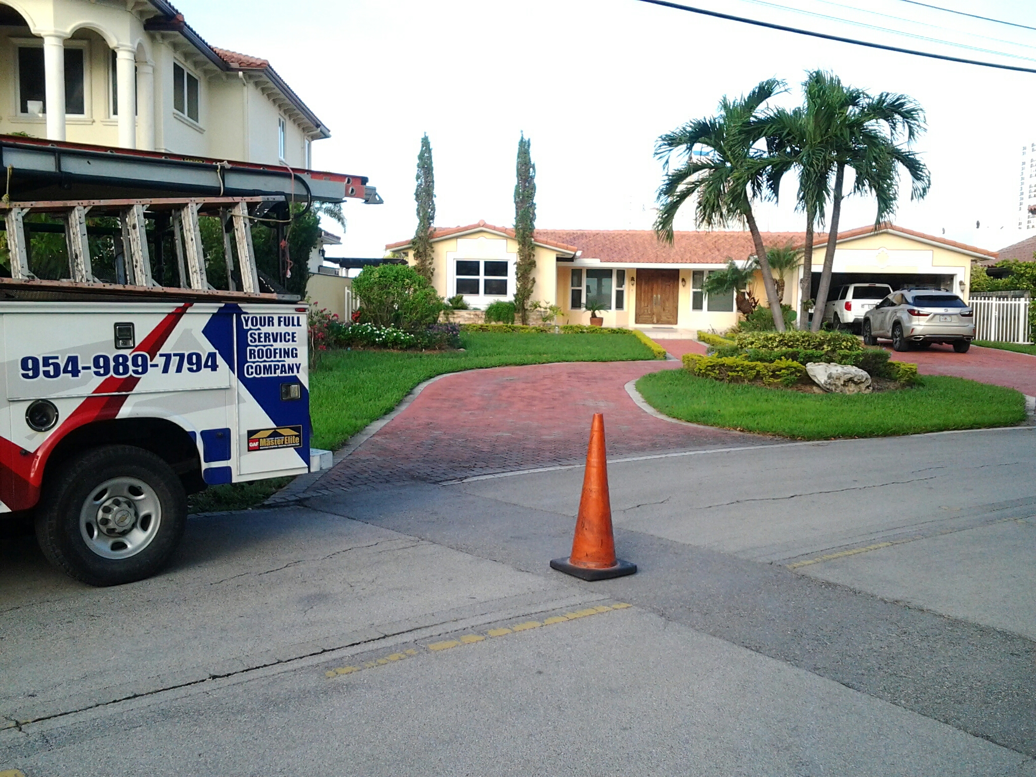 Sunny Isles Beach, FL - Tile roof repair in the city of sunny isles this repair is being done by Earl w Johnston roofing company Jos? end Duane are you repair technicians Sunny Isles Beach, FL - Tile roof repair in the city of sunny isles this repair is being done by Earl w Johnston roofing company Jos? end Duane are you repair technicians