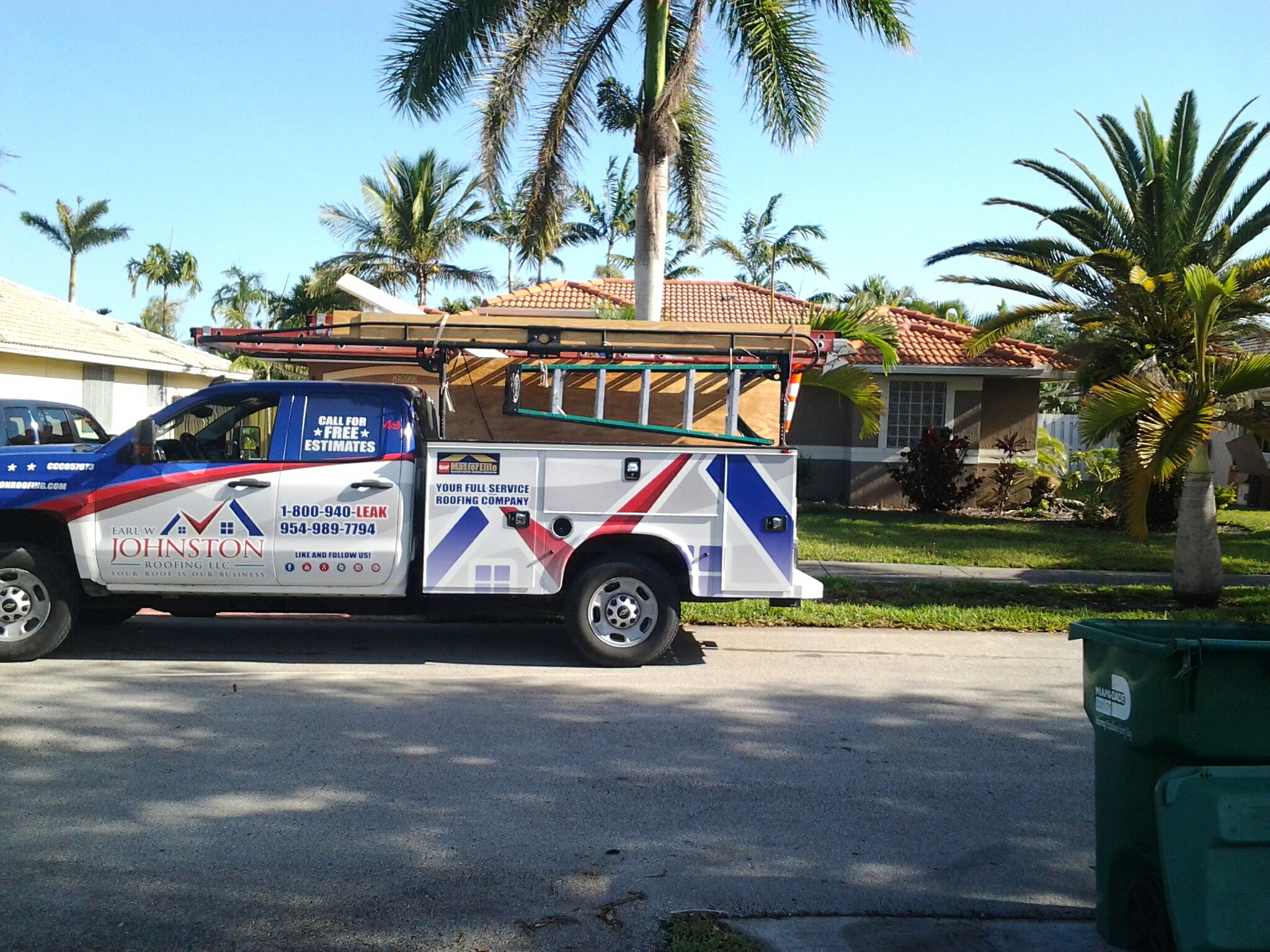 Hallandale Beach, FL - Tile roof repair in the city of miami fl this repair is being done by Earl w Johnston roofing company Jos? end Duane are you repair technicians Hallandale Beach, FL - Tile roof repair in the city of miami fl this repair is being done by Earl w Johnston roofing company Jos? end Duane are you repair technicians