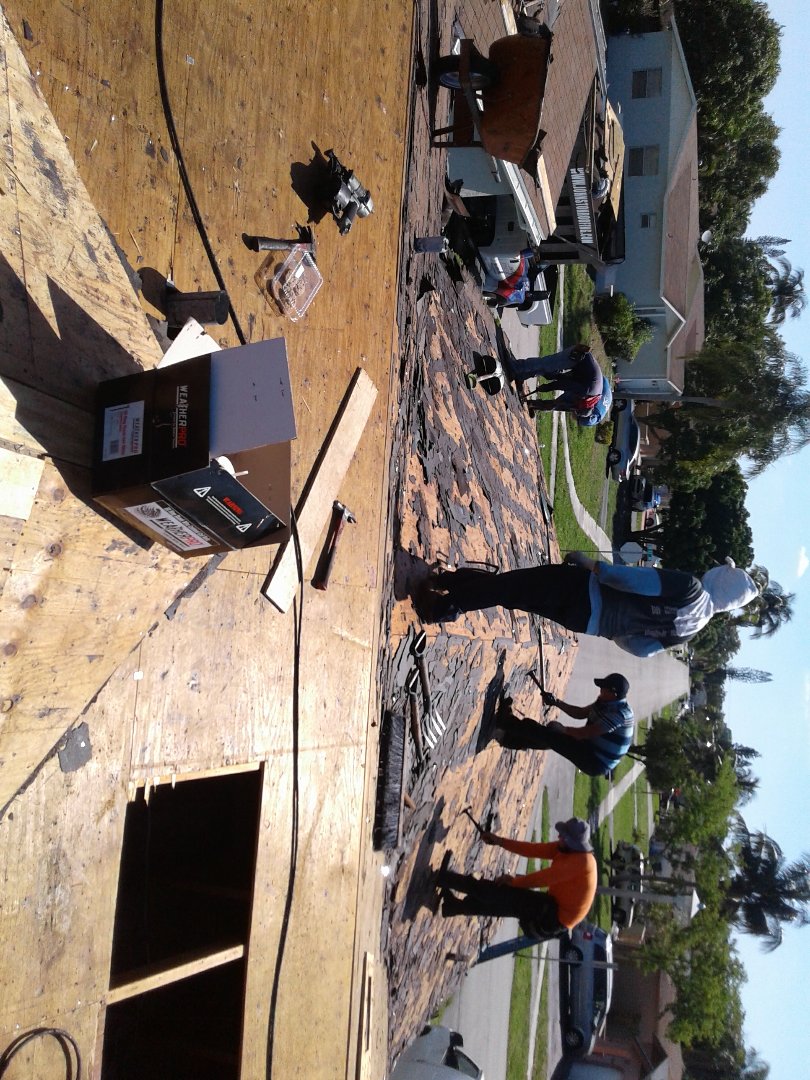North Lauderdale, FL - Shingle reroof in progress North Lauderdale, FL - Shingle reroof in progress