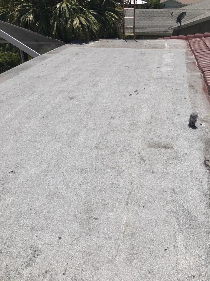 Tamarac, FL - Checking on a roof repair job in Tamarack Tamarac, FL - Checking on a roof repair job in Tamarack