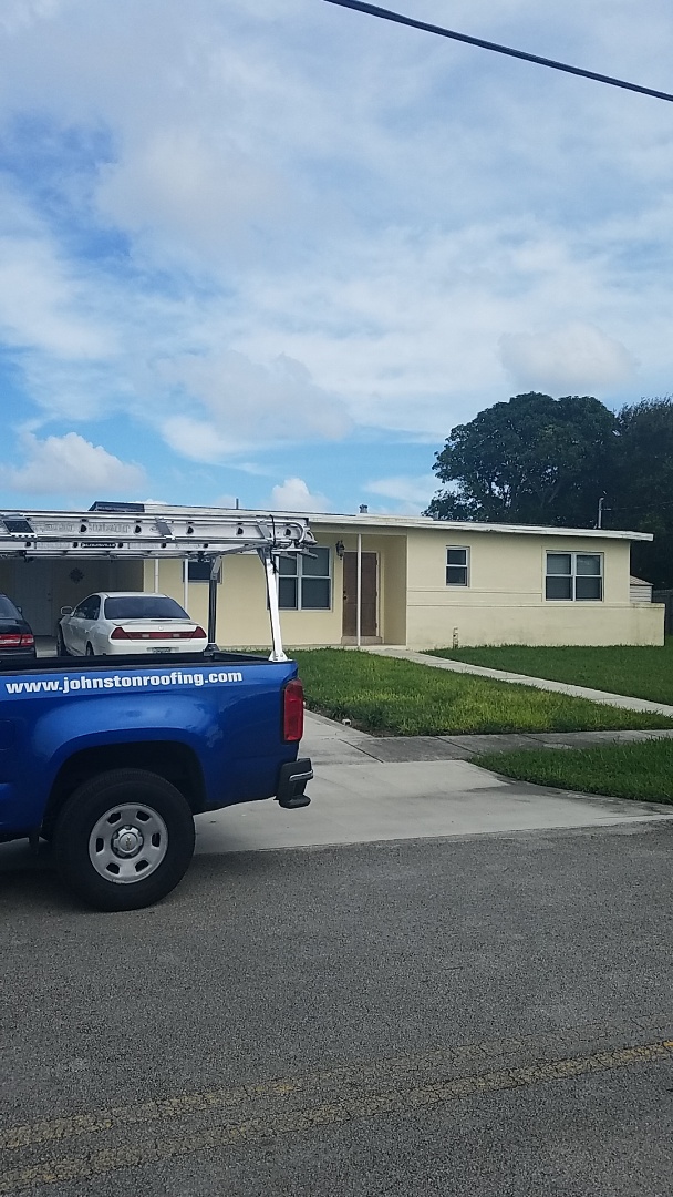 West Park, FL - GAF mineral cap sheet flat roof replacement estimate by Aj from Earl Johnston Roofing Company West Park, FL - GAF mineral cap sheet flat roof replacement estimate by Aj from Earl Johnston Roofing Company