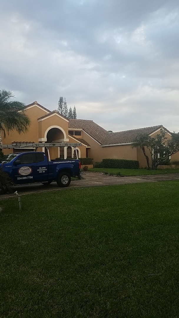 Parkland, FL - Tile roof leak repair estimate by Aj from Earl Johnston Roofing Company Parkland, FL - Tile roof leak repair estimate by Aj from Earl Johnston Roofing Company