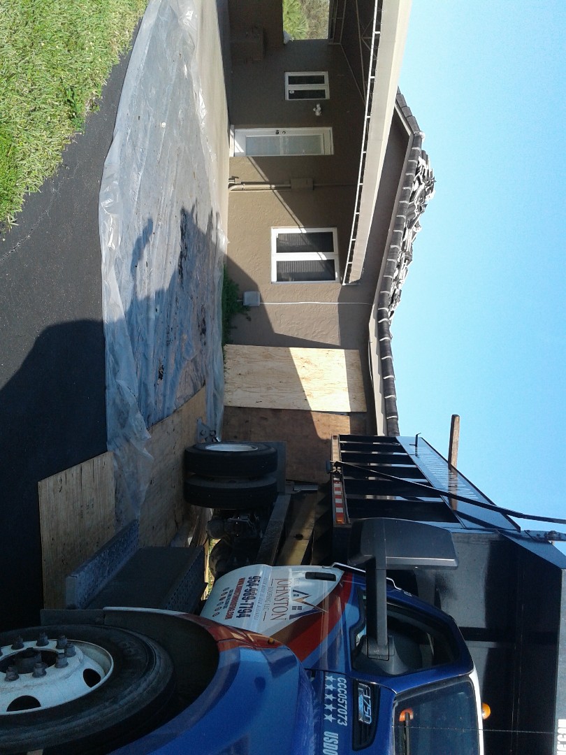 Southwest Ranches, FL - Starting a 32sq tile reroof in southwest Ranches, by Earl w Johnston roofing Southwest Ranches, FL - Starting a 32sq tile reroof in southwest Ranches, by Earl w Johnston roofing